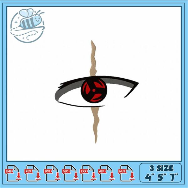 Eye Embroidery Design for Creative Projects 4×5 7 Inches
