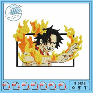 Flame Emblem Embroidery Design for Creative Projects