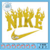 Flame Nike Embroidery Design for All Projects