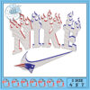 Flaming Nike Embroidery Design for Creative Projects