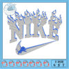 Flaming Nike Logo Embroidery Design for Fashion