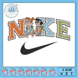 Flintstones Nike Embroidery Design