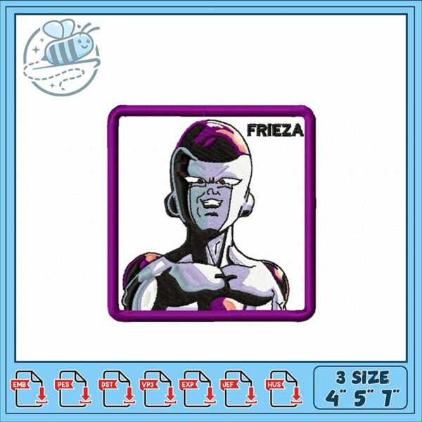 Frieza Embroidery Design for Crafts and Projects