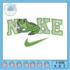 Frog Nike Logo Embroidery Design 4x5x7 Inch