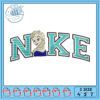 Frozen Inspired Nike Embroidery Design Pattern