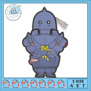 Full metal achemist embroidery