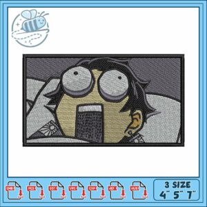 Funny tanjiro meme embroidery
