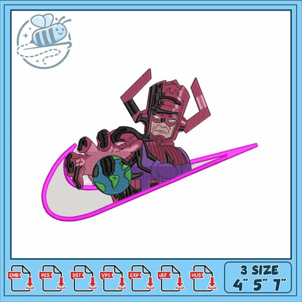 Galactus Inspired Embroidery Design for Crafts