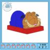 Flower mario cartoon embroidery, cartoon of mario​​ embroidery