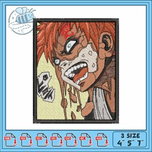 Garra anime art design embroidery