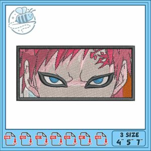 Garra eye art design embroidery