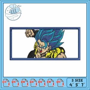 Gogeta art design embroidery