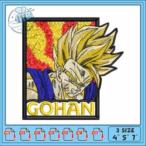 Gohan poster embroidery