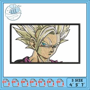 Gohan ssj box embroidery