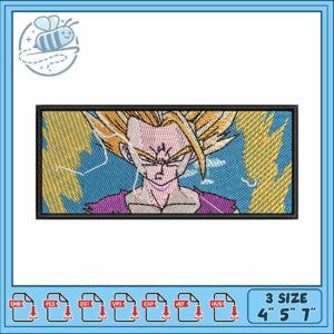 Gohan ssj design embroidery