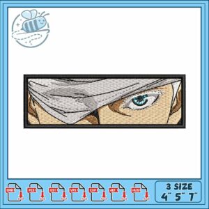 Gojo art eye embroidery