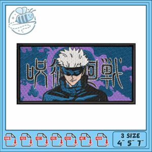 Gojo jujutsu kaisen embroidery Gojo jujutsu kaisen embroidery