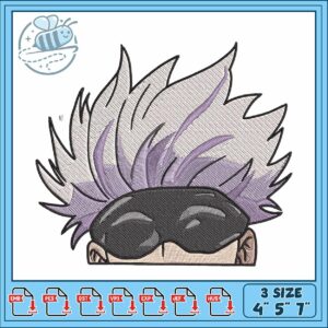 Gojo peeker ar6t design embroidery