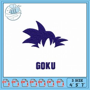Goku Embroidery Design for Machine Embroidery Use