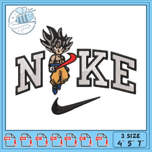 Goku Noke Embroidery Design 3 Sizes