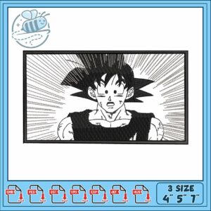 Goku art design embroidery