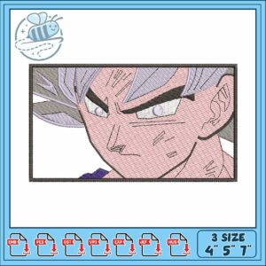 Goku cara ultra embroidery