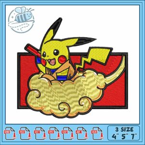 Goku pikachu embroidery Goku pikachu embroidery