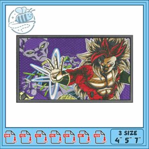 Goku ssj design art embroidery