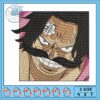 Roronoa zoro head design embroidery, zoro head​ embroidery