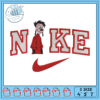 Goofy Nike Embroidery Design 4x5x7 Inch