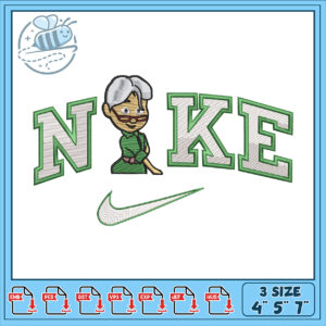 Grandma Nike Embroidery Design