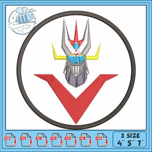 Great mazinger logo design embroidery