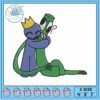 Green rainbow embroidery, rainbow friends green​ embroidery