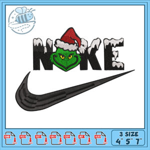 Grinch Inspired Noke Embroidery Design Digital File