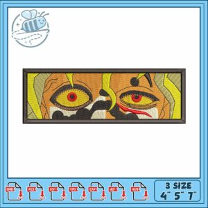Gyuutaro eye art embroidery