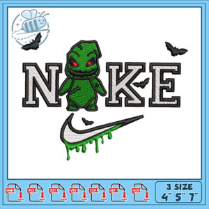 Halloween Nike Oogie Boogie Embroidery Design