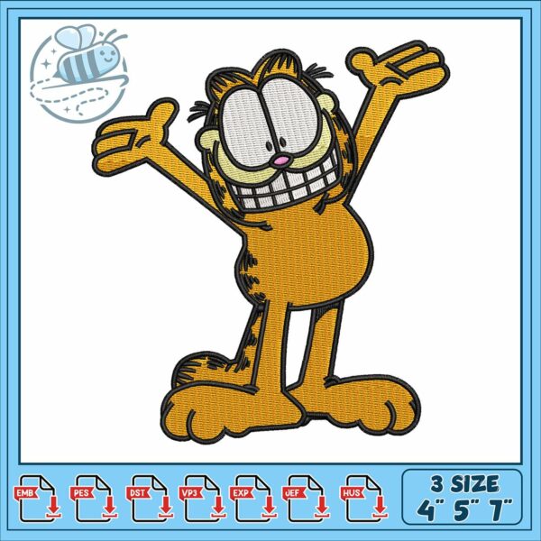 Happy cat design cartoon embroidery, disney cat films​ ​embroidery