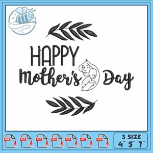 Happy mothers day embroidery, minnie mouse drawing​ embroidery