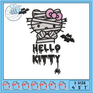 Hello Kitty Halloween Embroidery Design Download