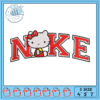 Hello Kitty Cow Nike Embroidery Design