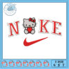 Hello Kitty Nike Embroidery Design in Three Sizes