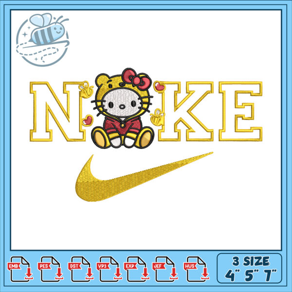 Hello Kitty Nike Embroidery Design for All Sizes