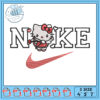 Hello Kitty Nike Inspired Embroidery Design File