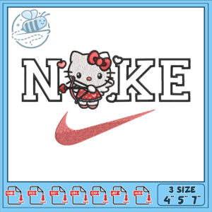 Hello Kitty Nike Style Embroidery Design File