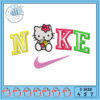 Hello Kitty Style Embroidery Design for Crafts