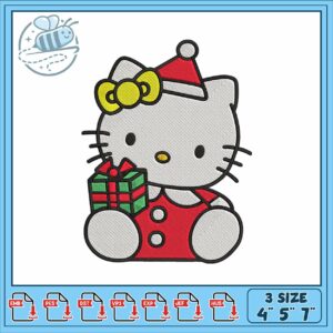 Hello kitty gift embroidery