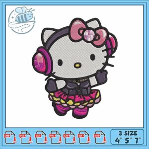 Hello kitty idol embroidery