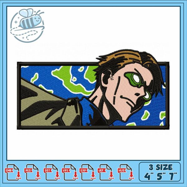 Heroic Character Embroidery Design for Crafting