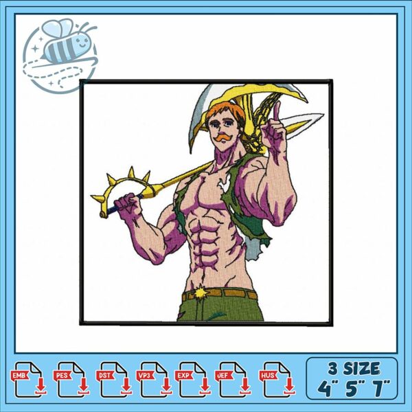 Heroic Embroidery Design for Unique Projects 4×5 7×7