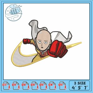 Heroic Saitama Embroidery Design for All Projects
